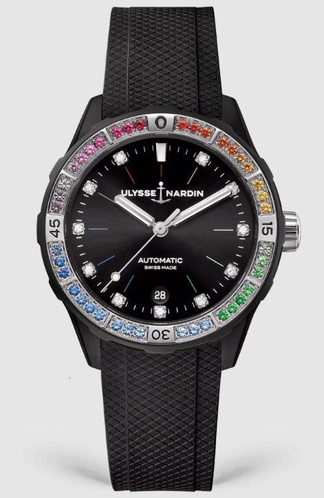 Replica Ulysse Nardin DIVER RAINBOW 39MM Watch 8163-182B1LE-2A-RAIN/3A